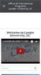 Mobile Screenshot of international.lander.edu