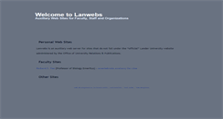 Desktop Screenshot of lanwebs.lander.edu