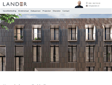 Tablet Screenshot of lander.nl